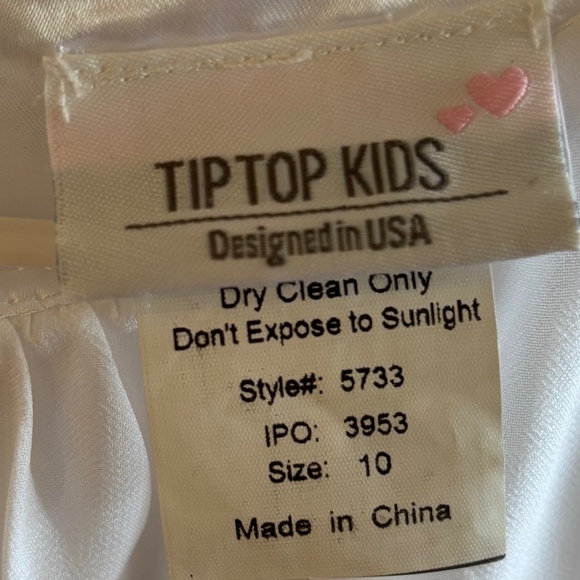 Tip Top Kids special occasion dress size 10 - Picture 3 of 4